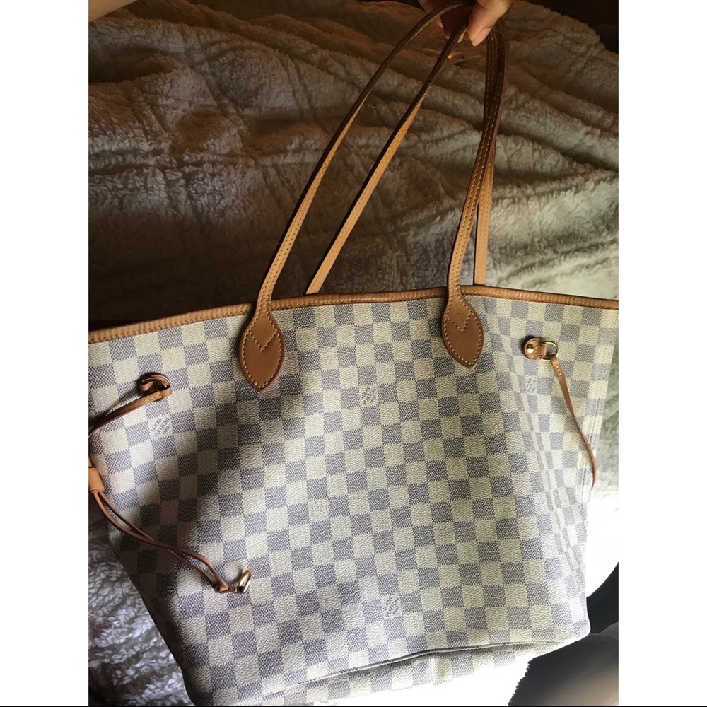 SOLD Louis Vuitton Neverfull MM Damier Azur